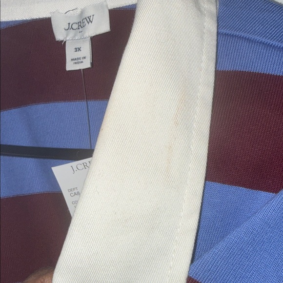 J. Crew Blue and Maroon Rugby Shirt - Picture 4 of 6